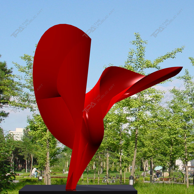 1《丝风片》不锈钢喷漆环境植入设计效果图 2012, размер 50 см _副本_副本